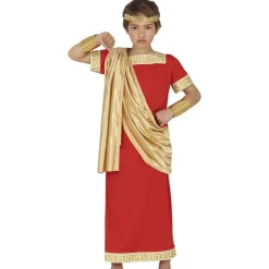 DÉGUISEMENT EMPEREUR ROMAIN ROUGE ENFANT