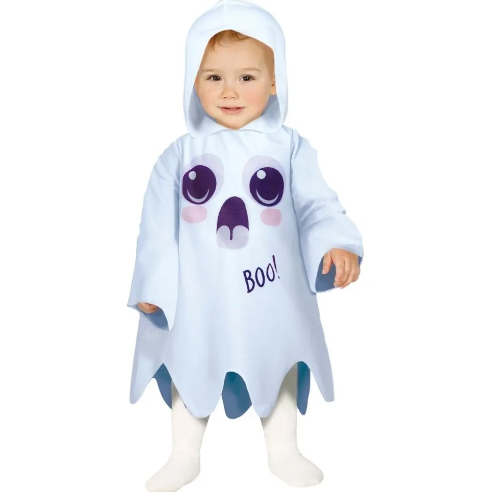 DÉGUISEMENT FANTÔME BOO TUNIQUE CAPUCHE BÉBÉ