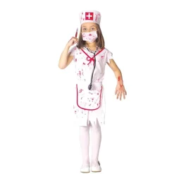 DÉGUISEMENT INFIRMIÈRE BLOUSE ENSANGLANTÉE FILLE