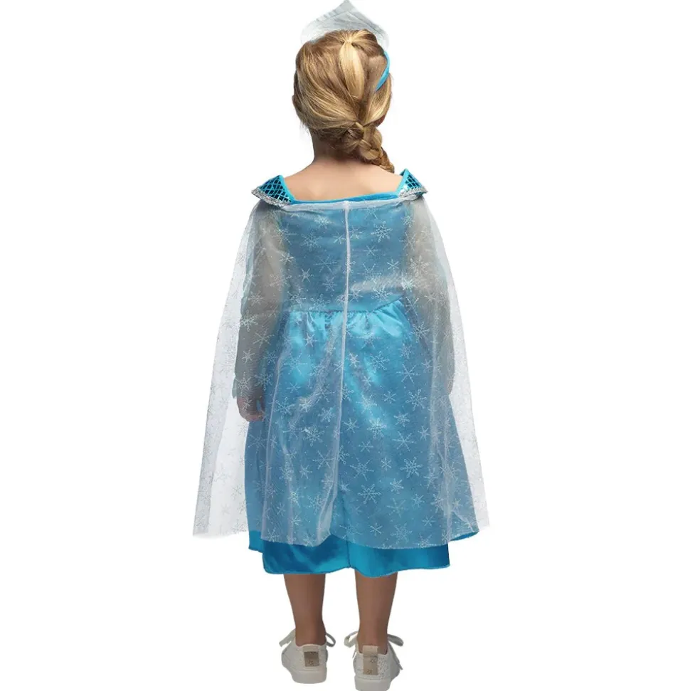 DÉGUISEMENT PRINCESSE D'HIVER ROBE BLEU FILLE