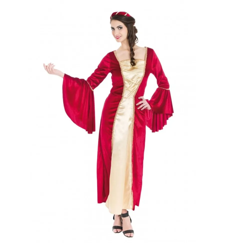 DÉGUISEMENT PRINCESSE MÉDIÉVALE ROUGE ENFANT