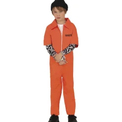 DÉGUISEMENT PRISONNIER TATOUÉ UNIFORME USA GARÇON