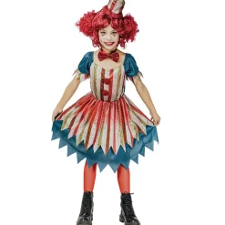 DÉGUISEMENT ROBE CLOWN VINTAGE FILLE