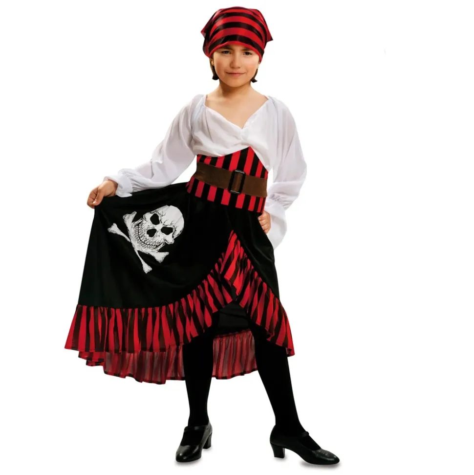 DÉGUISEMENT ROBE NOIRE PIRATE FILLE