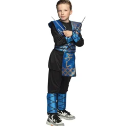 DÉGUISEMENT SHINOBI GUERRIER JAPONAIS BLEU GARÇON