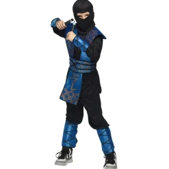 DÉGUISEMENT SHINOBI GUERRIER JAPONAIS BLEU GARÇON