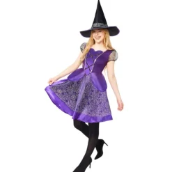 DÉGUISEMENT SORCIÈRE ARAIGNÉE WILLOW VIOLET FEMME