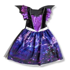 DÉGUISEMENT SORCIÈRE CHAUVE-SOURIS VIOLET FILLE