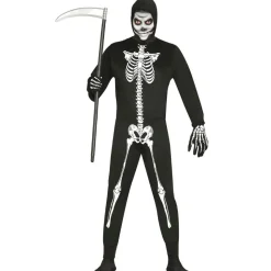 DÉGUISEMENT SQUELETTE FIN COMBI NOIRE ADO