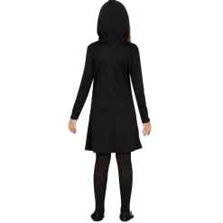 DÉGUISEMENT SQUELETTE MORT ROBE À CAPUCHE FILLE