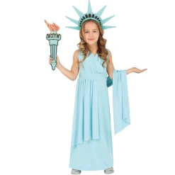 DÉGUISEMENT STATUE DE LA LIBERTÉ ÉTATS-UNIS FILLE