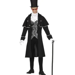 DÉGUISEMENT VAMPIRE BAROQUE CHIC ARGENT HOMME