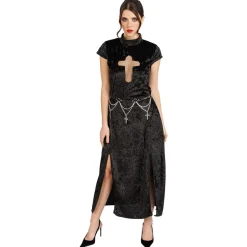 DÉGUISEMENT VAMPIRE SÉDUCTION CROIX GOTHIQUE FEMME