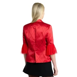 DÉGUISEMENT VESTE ROUGE COSTUME HARLEY QUINN FEMME
