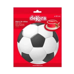DISQUE AZYME BALLON FOOTBALL DÉCO GÂTEAU 20CM