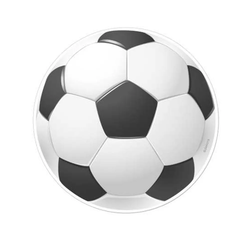 DISQUE AZYME BALLON FOOTBALL DÉCO GÂTEAU 20CM