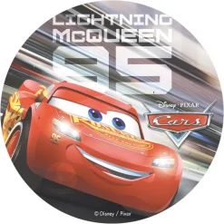 DISQUE AZYME CARS 3 DÉCO GÂTEAU 20CM