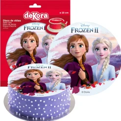 DISQUE AZYME FROZEN II DÉCO GÂTEAU 20CM