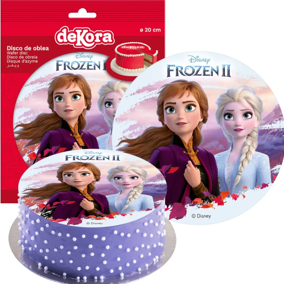 DISQUE AZYME FROZEN II DÉCO GÂTEAU 20CM