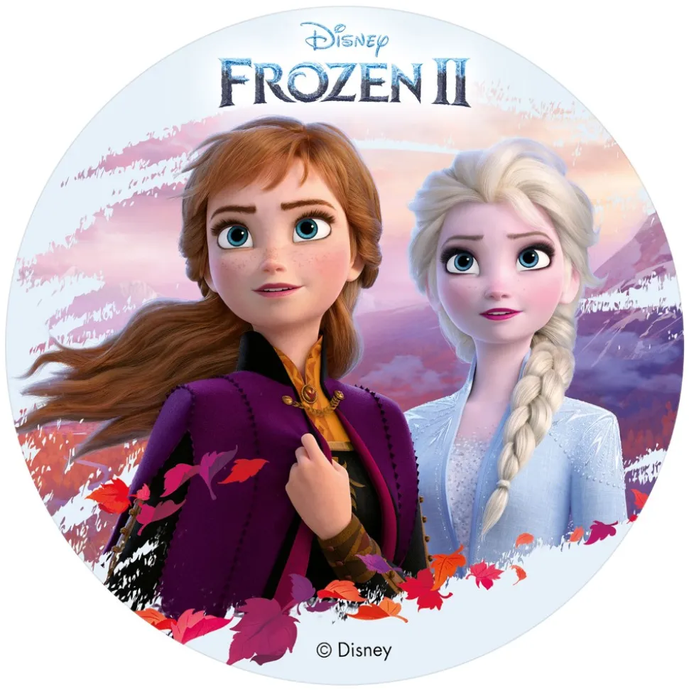 DISQUE AZYME FROZEN II DÉCO GÂTEAU 20CM