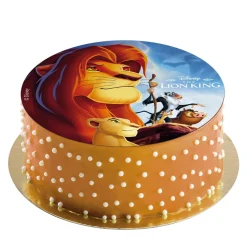 DISQUE AZYME LE ROI LION DÉCO GÂTEAU 20CM