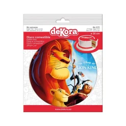 DISQUE AZYME LE ROI LION DÉCO GÂTEAU 20CM