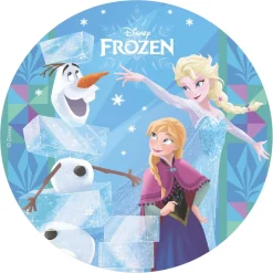 DISQUE AZYME REINE DES NEIGES DÉCO GÂTEAU 20CM