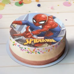 DISQUE AZYME SPIDER-MAN DÉCO GÂTEAU 20CM