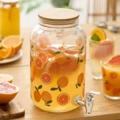 DISTRIBUTEUR BOISSON VERRE FRUIT 4L