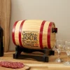 DISTRIBUTEUR À VIN TONNEAU BOIS 3L