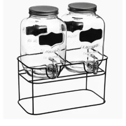 DOUBLE DISTRIBUTEUR Á BOISSON 2X4L AVEC BASE