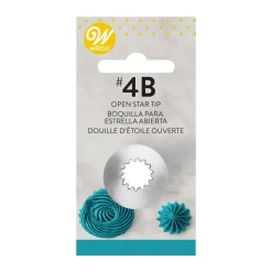DOUILLE DÉCORATION WILTON ÉTOILE OUVERTE INOX 4B