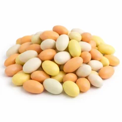 DRAGÉES AMANDES FINES 1KG JAUNE SAUMON IVOIRE