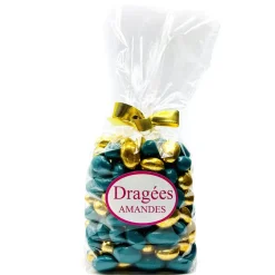 DRAGÉES AMANDES FINES 1KG ÉMERAUDE OR