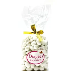 DRAGÉES AMANDES FINES SAVEUR CARAMEL 1KG BLANC