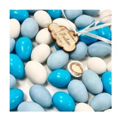 DRAGÉES AMANDES 1KG BLANC BLEU CARAÏBES