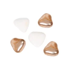 DRAGÉES COEUR 250G BLANC CUIVRE
