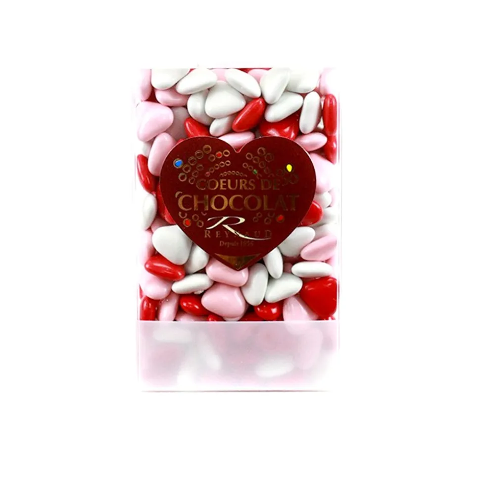 DRAGÉES PETIT COEUR BLANC ROUGE ROSE