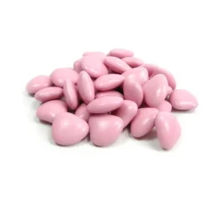 DRAGÉES PETITS COEURS CHOCOLAT 250G ROSE