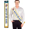 ECHARPE MISTER 50 ANS BLEUE