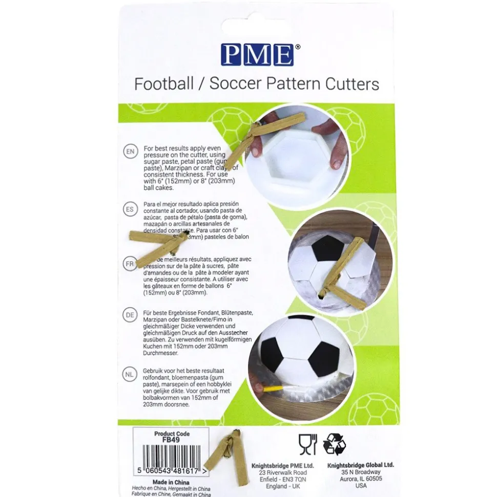 4 EMPORTE-PIÈCES BALLON FOOTBALL