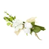 FAGOT BOIS ROSE BLANCHE FEUILLAGE 18CM