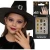 12 FAUX ONGLES ADHÉSIF HALLOWEEN CITROUILLE ENFANT