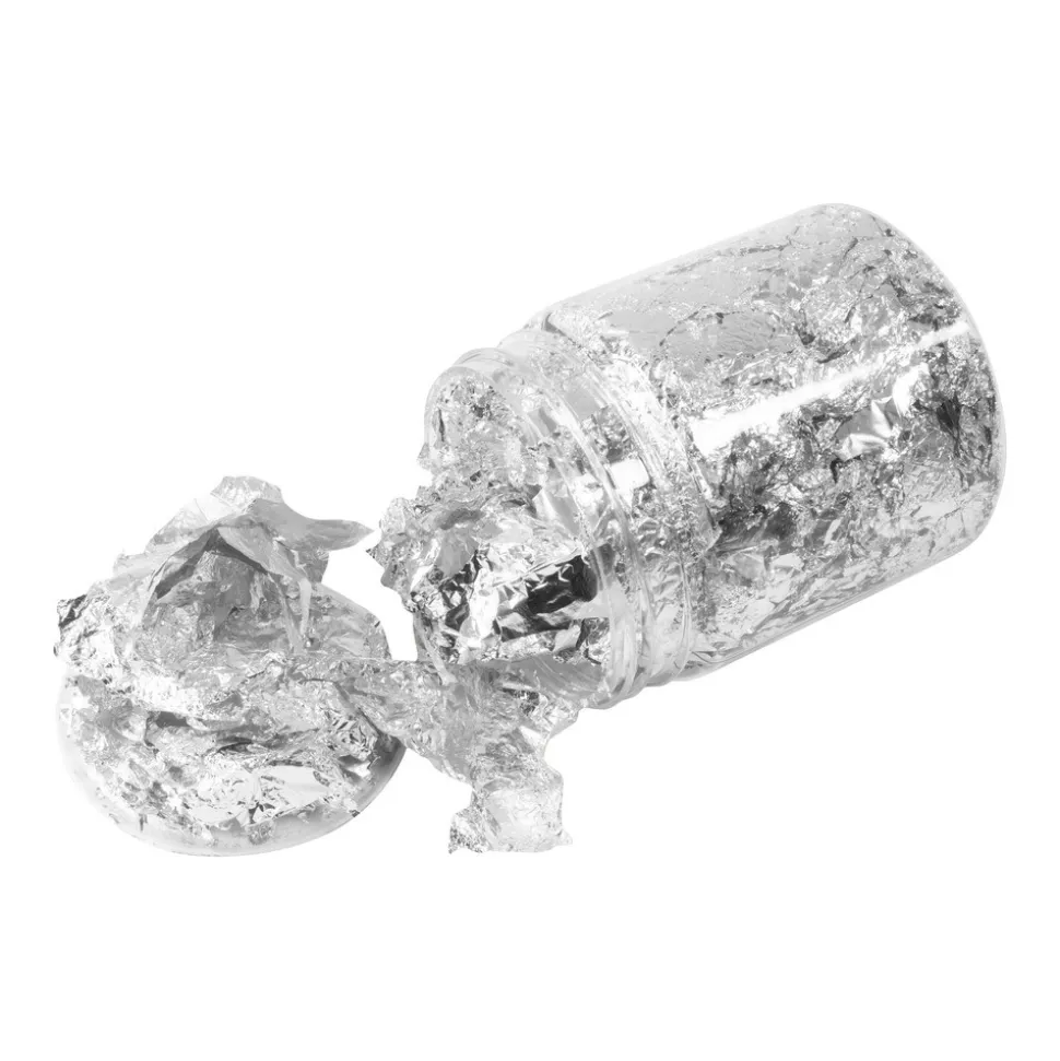 FEUILLE MÉTALLISÉE FLOCONS 3G ARGENT