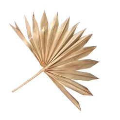 5 FEUILLES ARTIFICIELLES COUPE SOLEIL OR VIEILLI