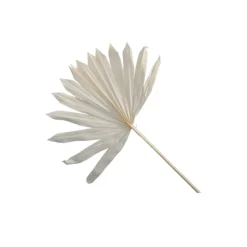 5 FEUILLES ARTIFICIELLES DÉCO COUPE SOLEIL BLANC