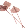 10 FEUILLES PALMIER DÉCOUPÉES 55CM ROSE DÉSERT