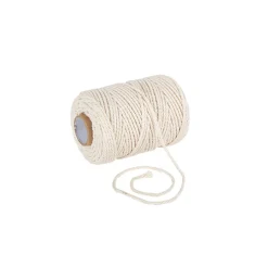 FICELLE BOBINE COTON IVOIRE 2MMX50M