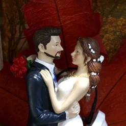 FIGURINE COUPLE MARIAGE DANSANT 19CM