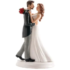 FIGURINE COUPLE MARIAGE DANSANT 19CM